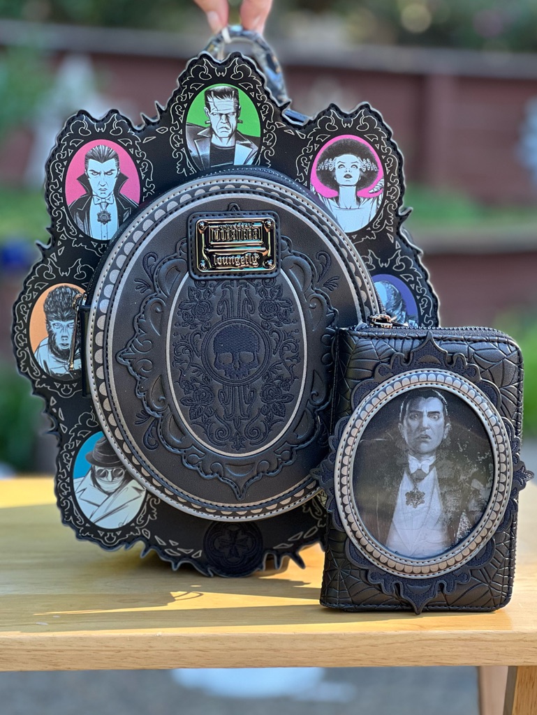 Loungefly Universal Monsters Exclusive Lenticular Cameo Backpack & Wallet Nwt